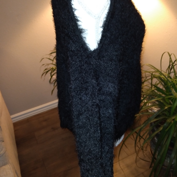 3 for $10 Black Soft Cold Shoulder Sweater - Picture 5 of 7